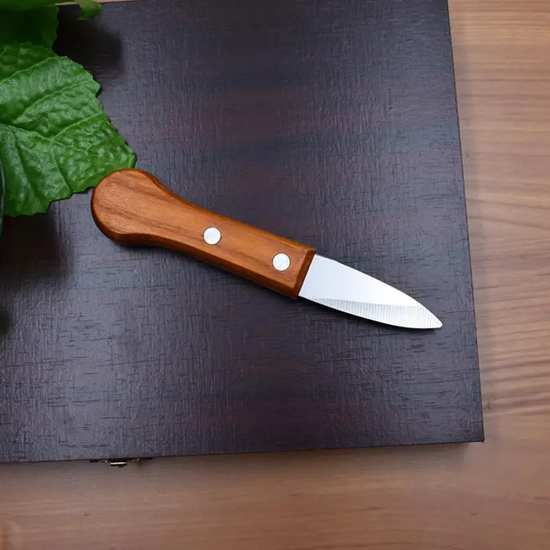 14cm Length Small size Wood Handle Seafood Tool Oyster Knife | Дом и сад