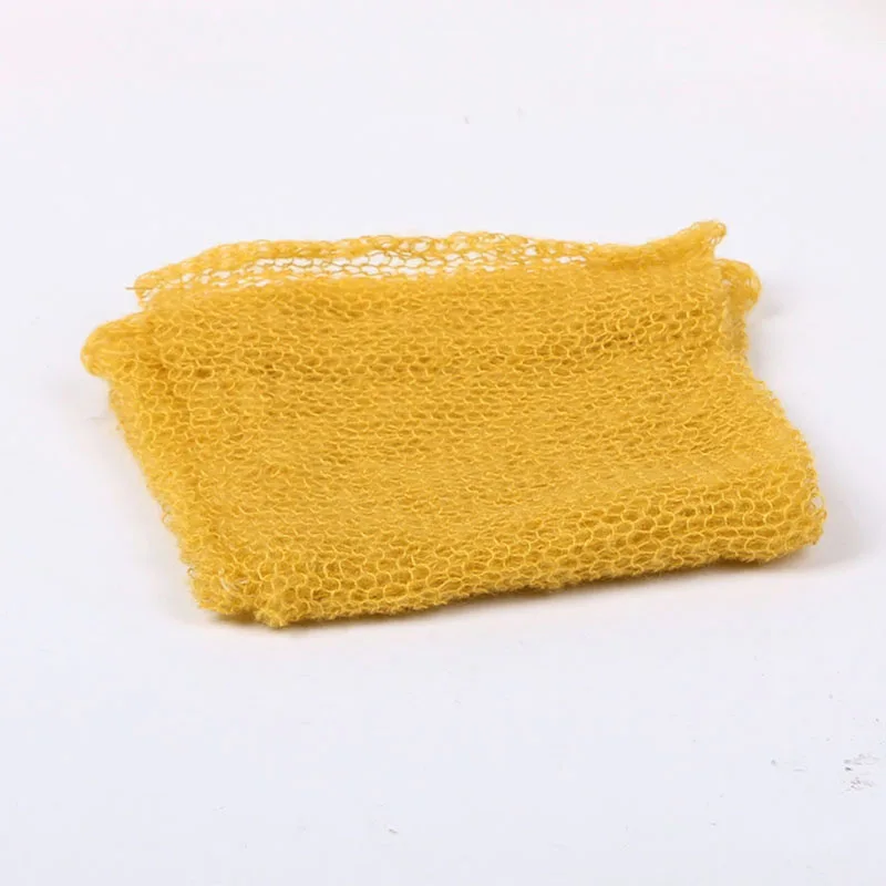Yellow Вязаные детские одеяла ярких цветов для фотосъемки новорожденных, детские одеяла для фотосессии для мальчиков и девочек 40*60 см - Цвет: Yellow