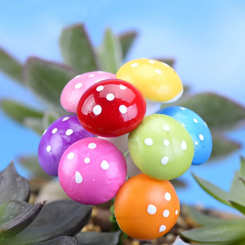 1 шт. Мини Гриб садовое украшение миниатюрное изделия из смолы мини пейзаж