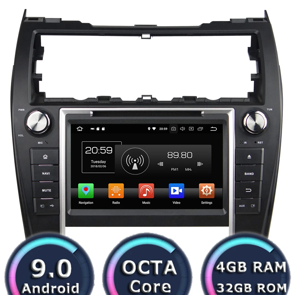 

Roadlover Android 9,0 Автомобильный мультимедийный dvd-плеер радио для Toyota Camry 2012 Стерео GPS навигация автоматический двойной Din 8 дюймов