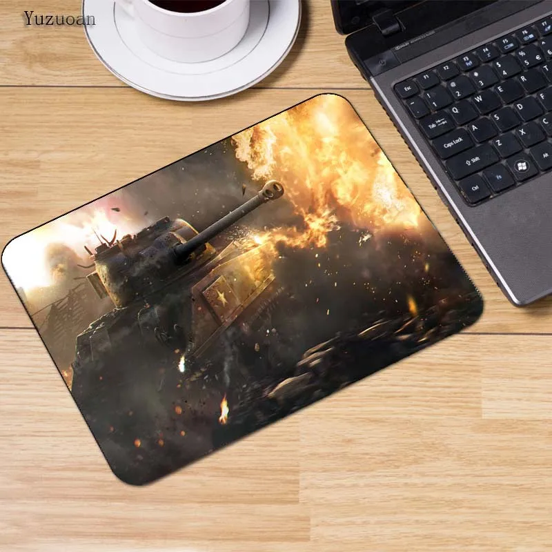 Yuzuoan Cool World Of Tanks коврик для мыши большой Мыши Компьютерный Wot натуральный каучук