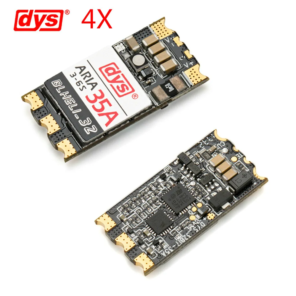 DYS Aria blheli _ 32bit 35A 35amp Brushless ESC 3 6S Dshot1200 Ready Встроенный датчик тока для 2205 2306