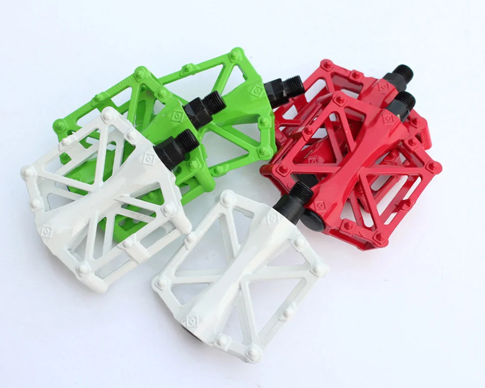 

Велосипедные педали из алюминиевого сплава с 3 подшипниками, Плоские Педали для горного велосипеда, 5 цветов, аксессуары, 2019