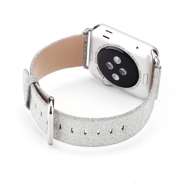 Часы с яркими украшениями Bling Band для Apple Watch женский браслет iwatch из натуральной