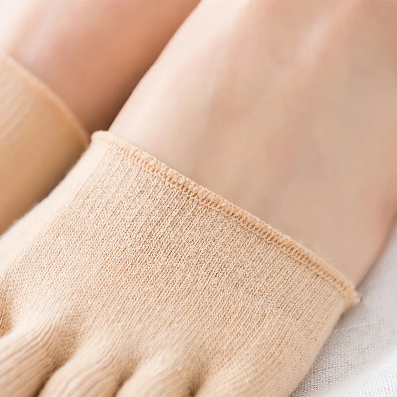 Лидер продаж женские качественные носки из ледяного шелка с пятью носками сезон