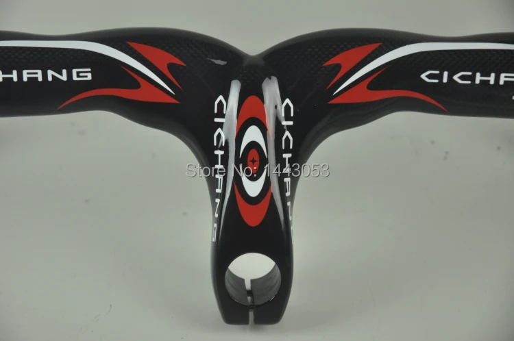 Скидка Руль и стержень из углеродного волокна для дорожного велосипеда, 400/420/440 мм