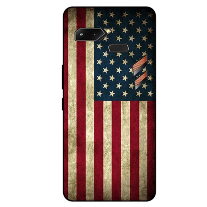 Чехол для телефона ASUS ROG милый разрисованный полноразмерный Мягкий ТПУ чехол