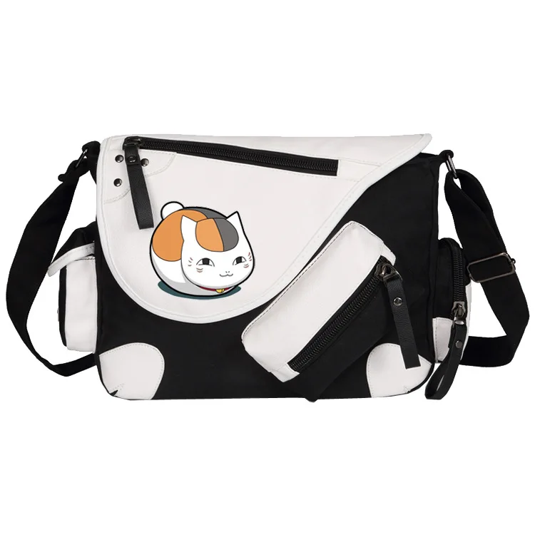 Аниме Natsume Nyanko Cat Teacher парусиновая Повседневная сумка на молнии через плечо сумки