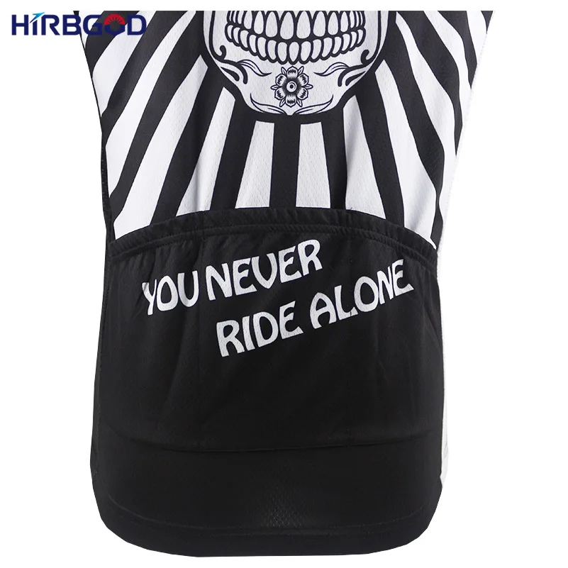 HIRBGOD цветок с принтом в виде черепа Мужская Велоспорт Джерси коротким рукавом