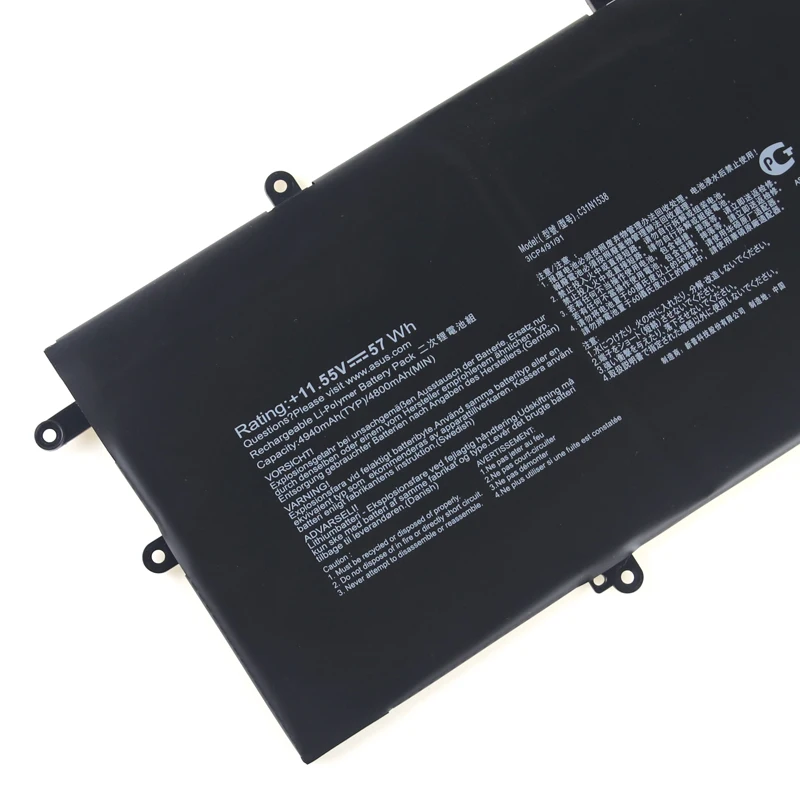 Оригинальная батарея kede 11,55 V 57wh для ноутбука C31N1538 для ноутбука Asus ZenBook Q324UA UX360UA