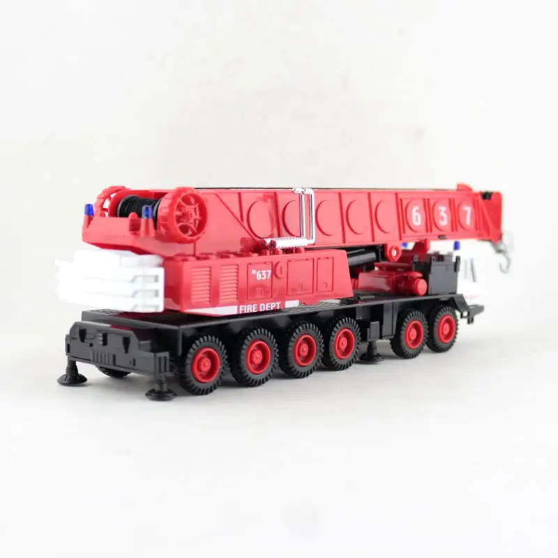 Высокая моделирования сплава Инженерная модель автомобиля, 1: 60 сплав тяжелый кран, пожарный кран Модель, сильный грузовик