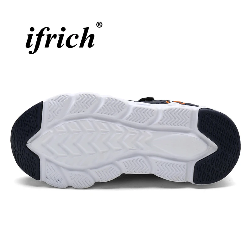 Детская спортивная обувь для мальчиков цвет черный темно-синий кроссовки сезон