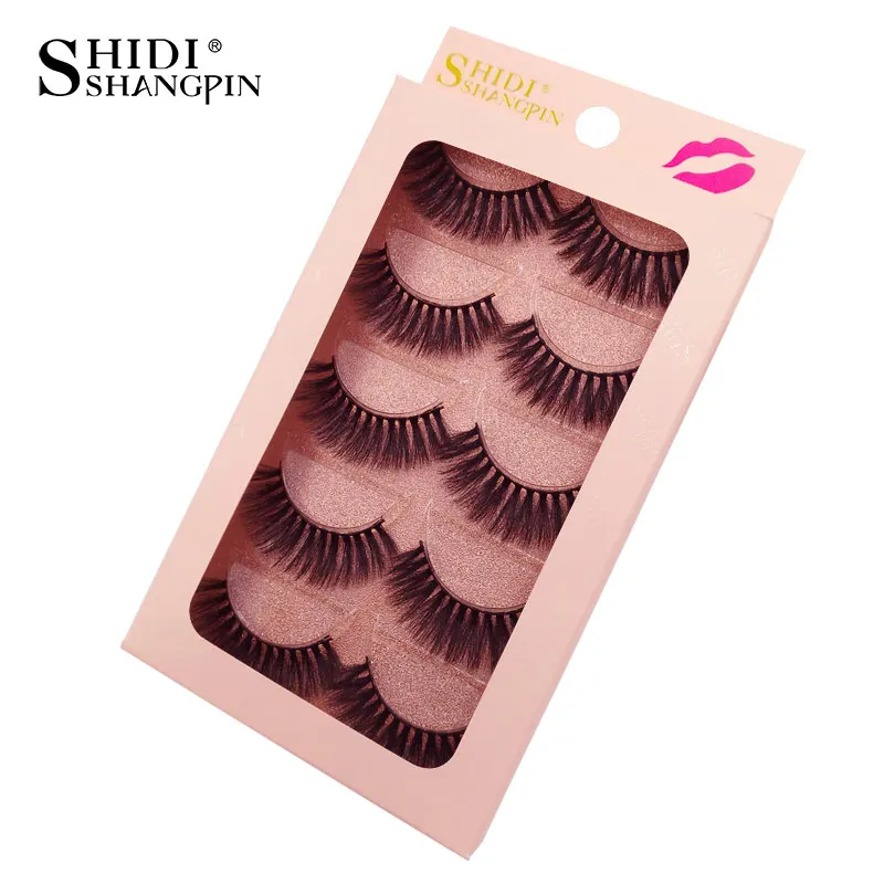 

Faux Cils 3/5 Pairs False Eyelashes Natural Thick Makeup Fake Mink Eyelash Extension 3d Mink Lashes Beauty Tool Maquiagem Cilios