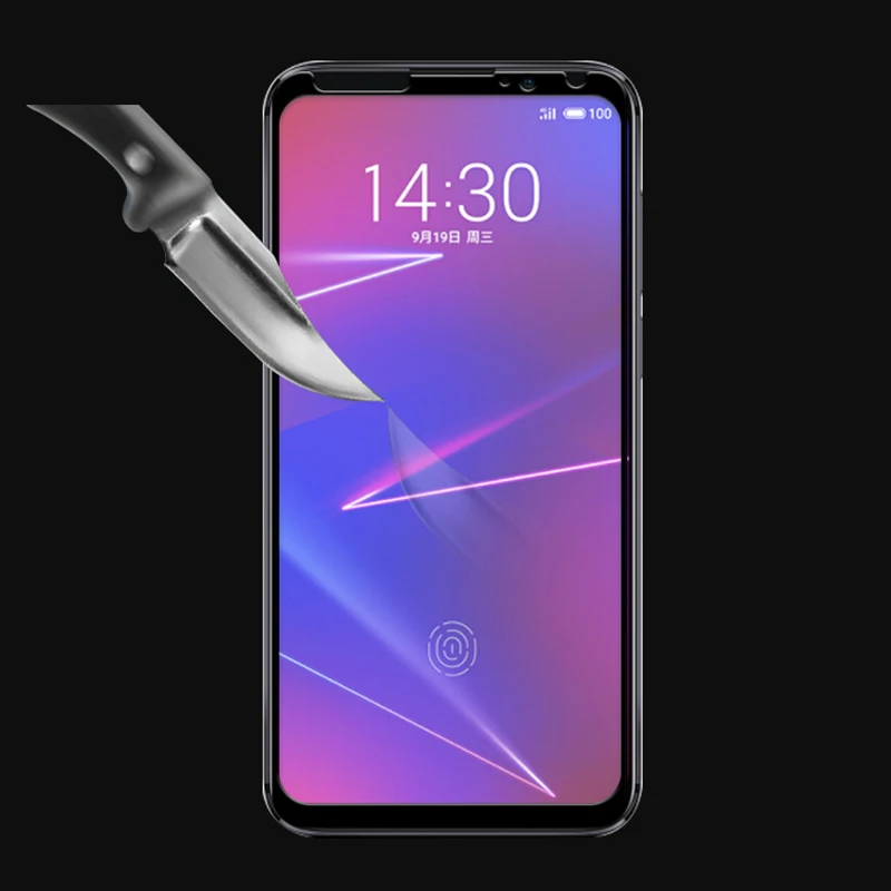 Закаленное стекло с полным покрытием для Meizu 16X Защитная пленка экрана