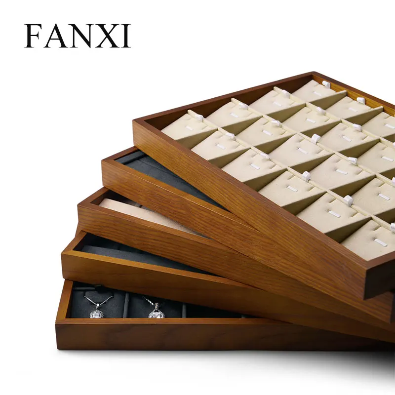 Поднос-органайзер FANXI для демонстрации ювелирных изделий из массива дерева