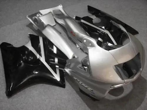 Набор обтекателей на заказ для CBR600F3 97 98 CBR600 F3 CBR 600F3 1997 1998 600 ABS серебристый черный