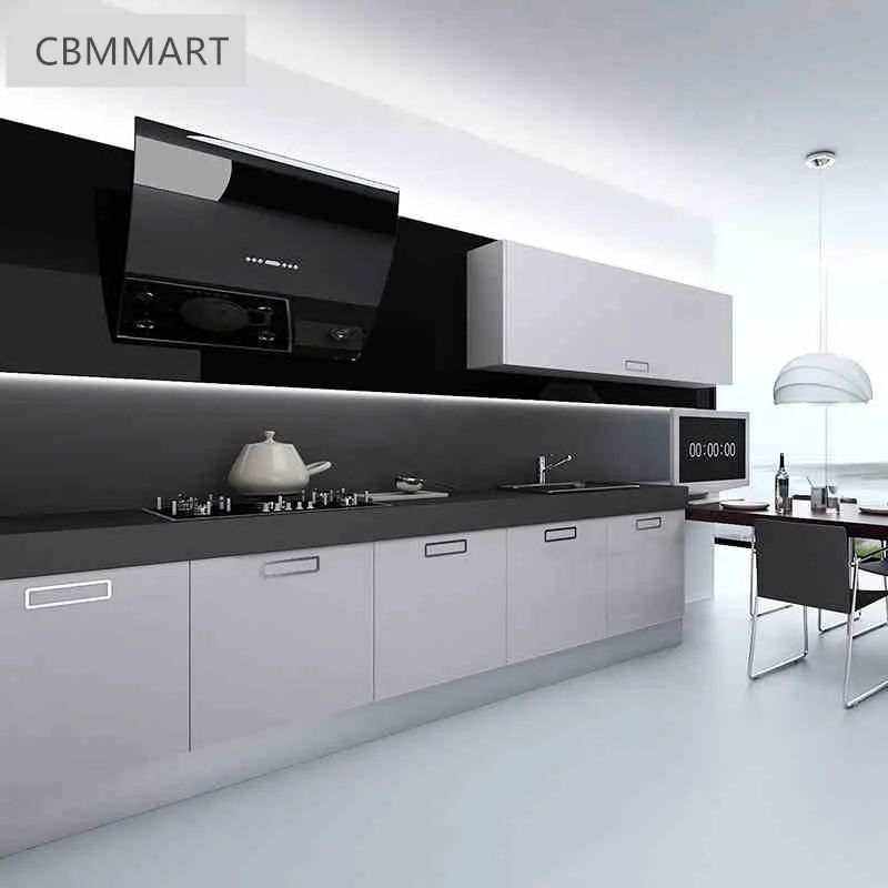 Большой дом большой открытый кухонный шкаф Роскошный дизайн|Кухонные шкафы| |