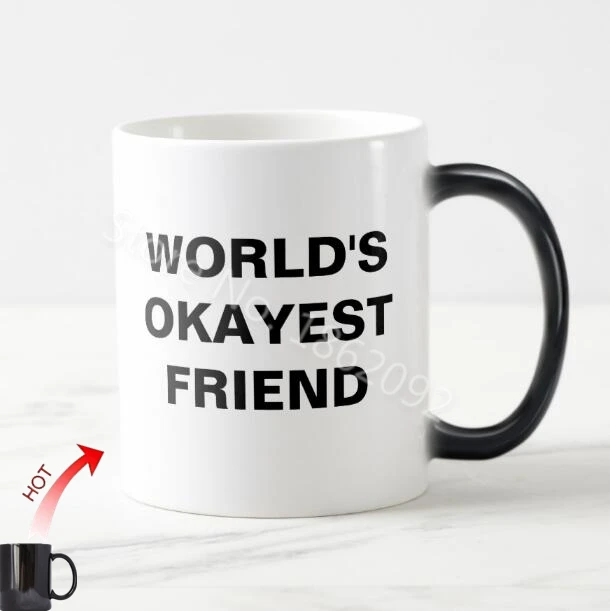 

Новая волшебная кружка для друзей в мире, новинка, кружка для кофе с отличным другом, чашка для чая, креативные подарки на день рождения для д...