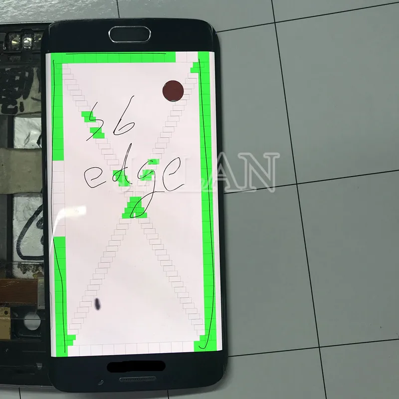 ЖК дисплей с черной точкой для SM S6 edge G925 сенсорным стеклом хорошего