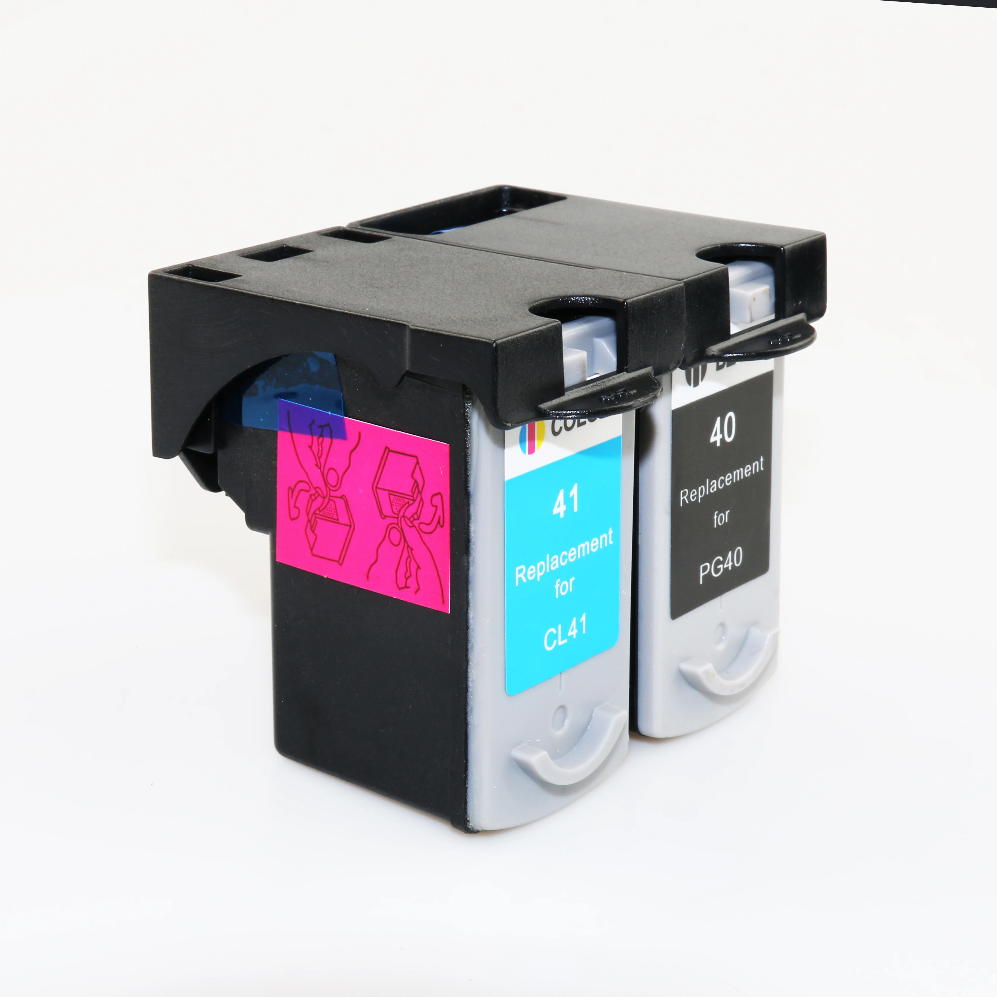 2x многоразового для CANON PG40 CL41 чернила PG 40 CL 41 100% гарантия качества Pixma MP140 MP150 MP170 MP180