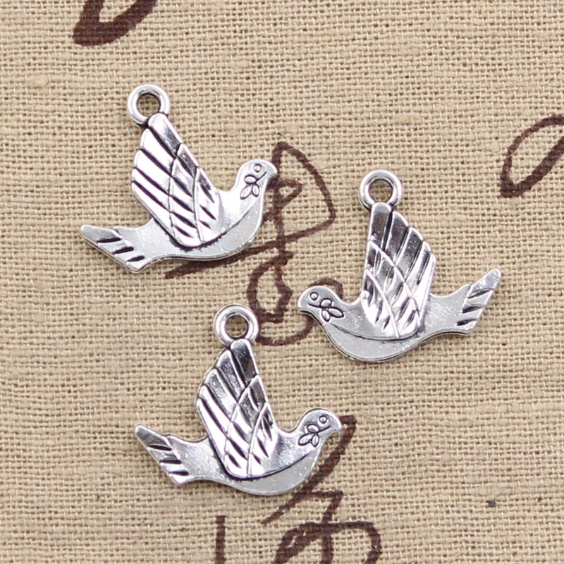 Подвески голубь в стиле сделай сам 20 шт.|charm peace|peace dovepeace charm |