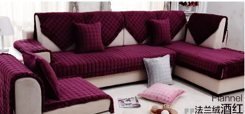 Новинка Лидер продаж фланелевые чехлы на сиденья для дивана 12 цветов