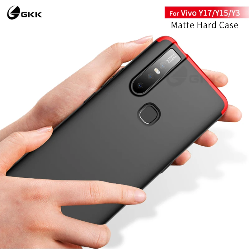 Оригинальный чехол GKK для Vivo Y17 3 в 1 модный полноразмерный защитный