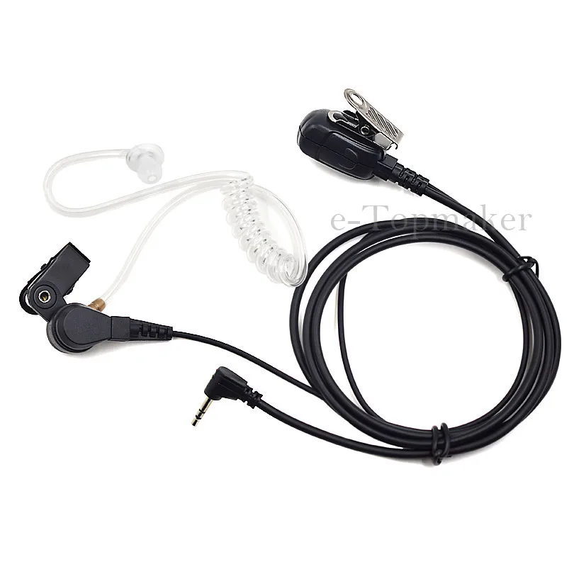 XQF 2 шт. полицейская защита акустическая Воздушная трубка гарнитура наушник PTT для