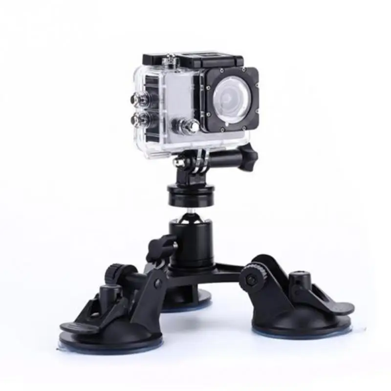 2018 Новый тройной присоске Сильный всасывания держатель для GroPro Hero 5/4/3 Xiaomi