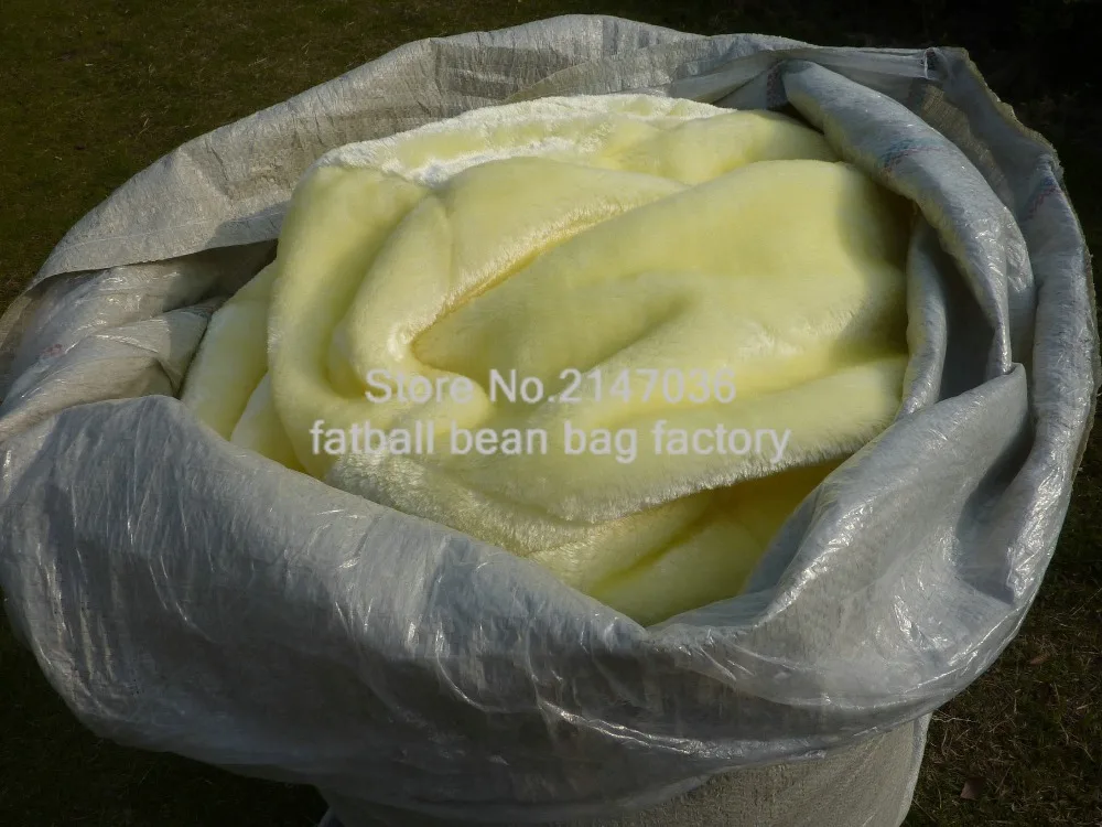 Большой лимон или белый кремовый ворс из искусственного меха длинный меховой