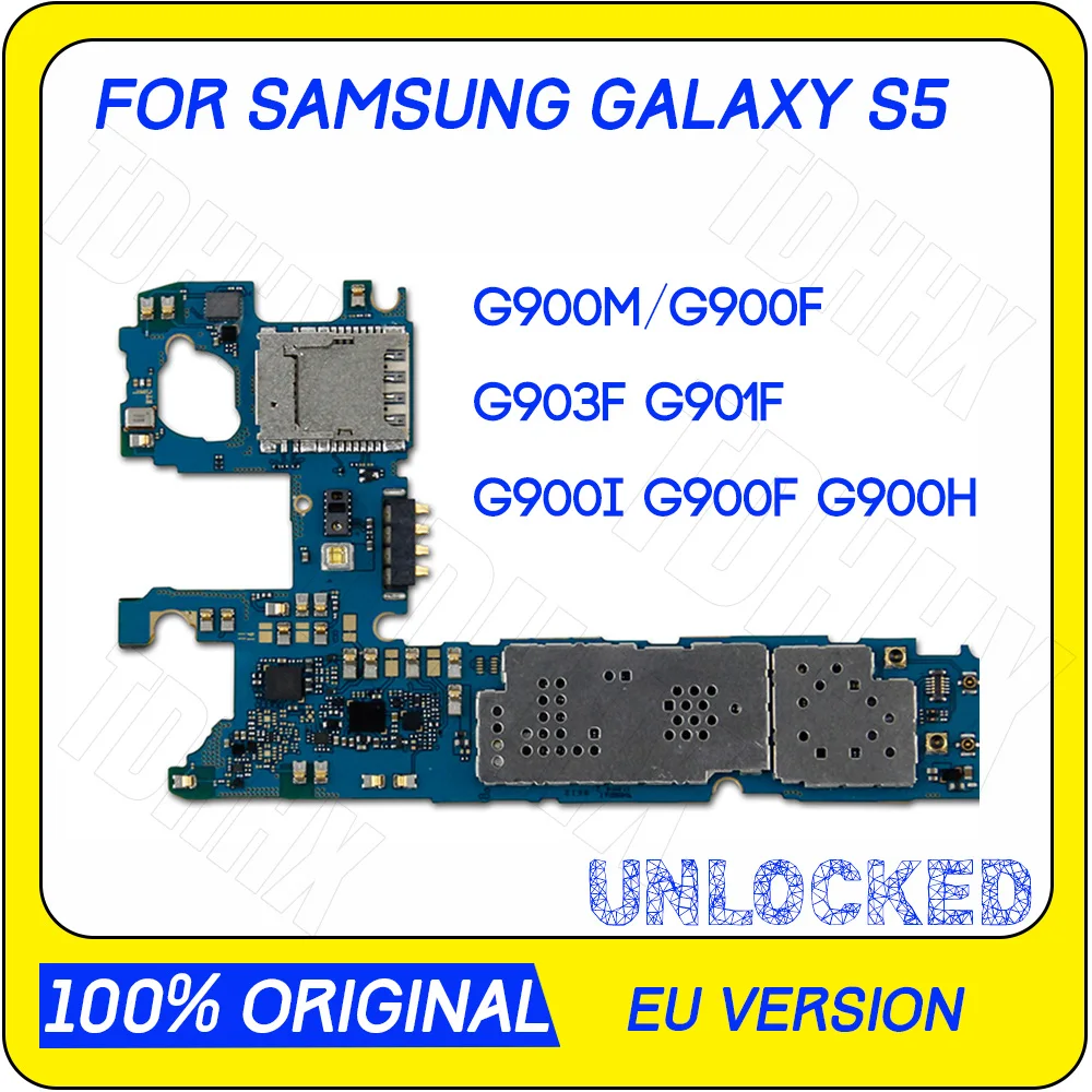 ROM 16GB Европейская версия Оригинальная для Samsung Galaxy s5 G900M G900I материнская плата Android