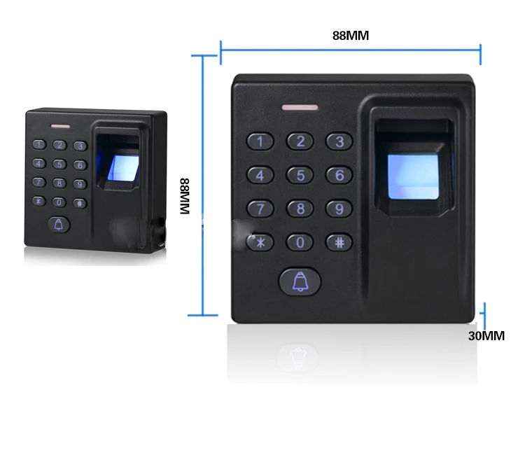 Биометрический RFID 125 кГц контроллер доступа по отпечатку пальца дверной считыватель с выходом Wiegand 26|fingerprint