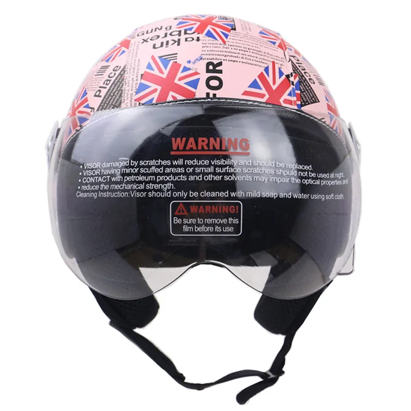 Мотоциклетный шлем с открытым лицом Zombies Racing точечный реактивный ECE 3/4 светильник