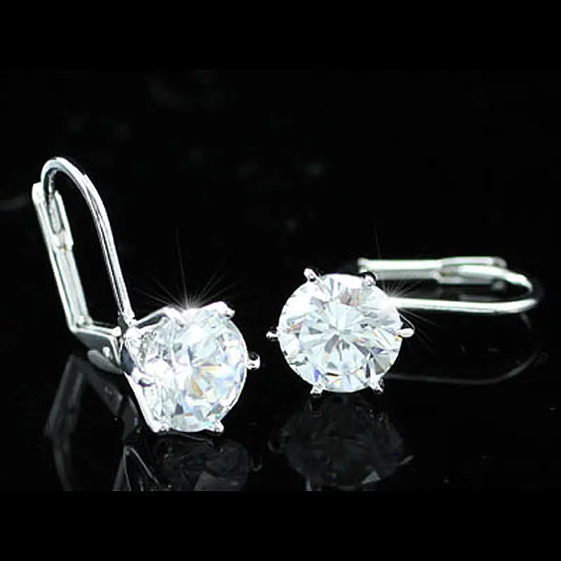 Розовые серьги в виде павлиньих звезд 2 карата прозрачные белые с кристаллами из