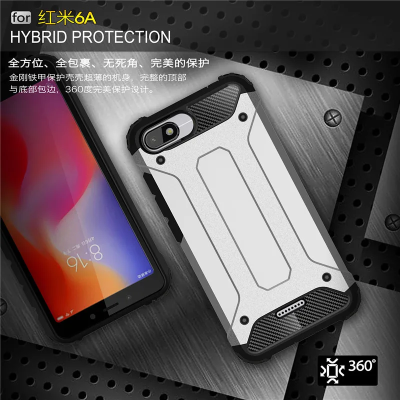 Прочный гибридный жесткий противоударный защитный чехол для телефона Xiaomi CC9 Mi9 Mi8 Mix2S Redmi K20 Pro S2 S5 Plus 6A Note 8 7 5A