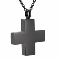 black mini cross memorial keepsake necklace pendant of ashes pet cremation urns pendants jewelry free funnel kit