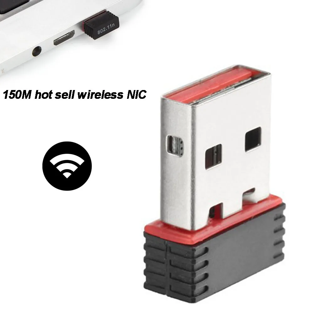 Приемник LAN беспроводной для ПК мини 150 Мбит/с Wifi адаптер сетевой карты ключ