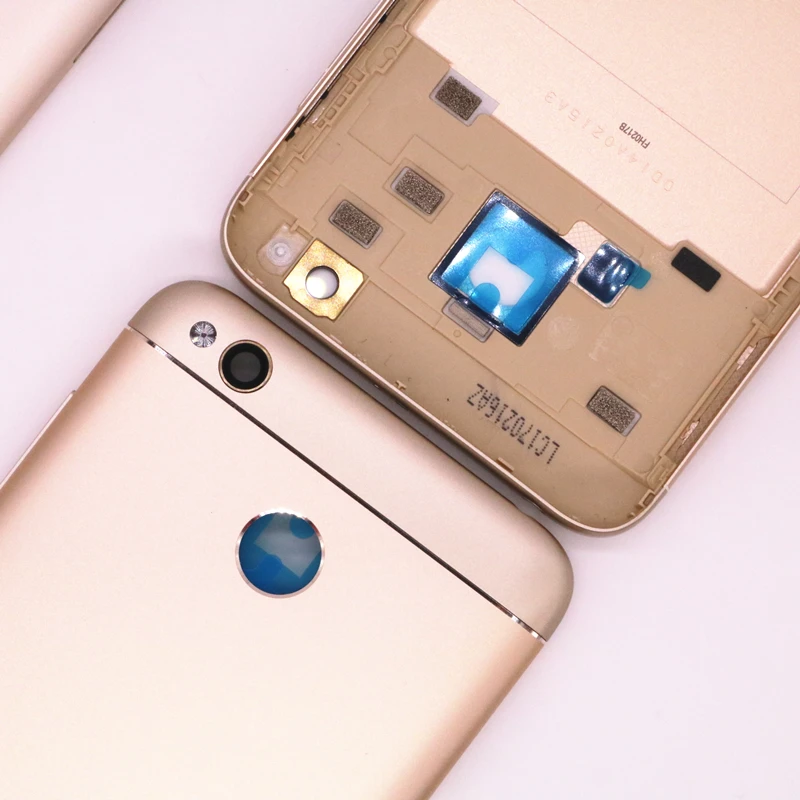 Kwainee для Xiaomi Redmi 4X Задняя крышка батареи + объектив камеры боковые клавиши задняя