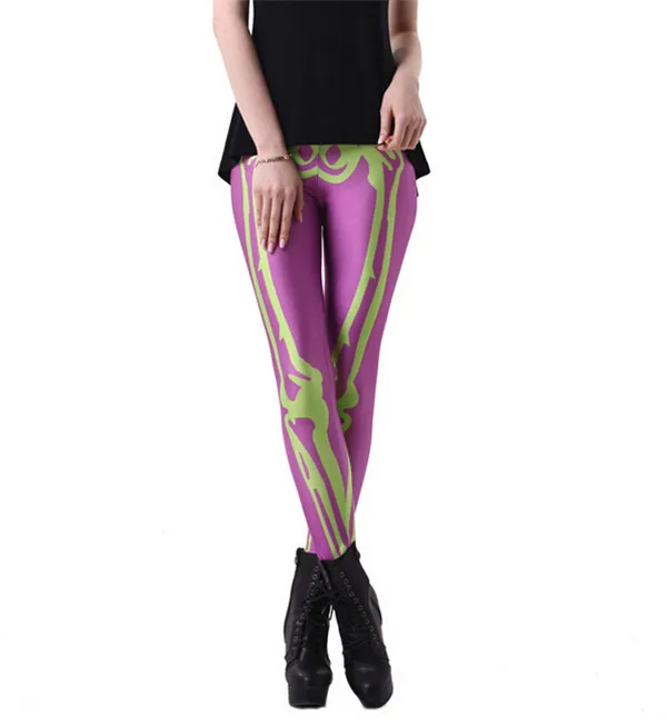 Jogger Leggins Sport Sexy Trousers Skeleton Leggings Elastic Digital Printing Jeggings Fitness Gym Clothes Women | Женская одежда