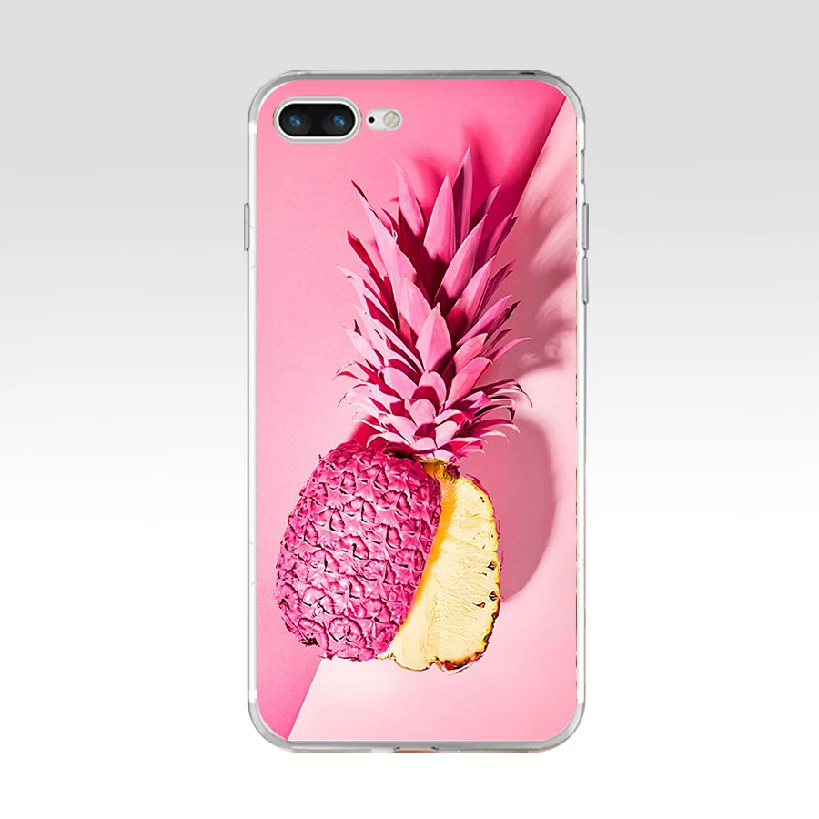263FG розовый Ананасовый Мягкий ТПУ силиконовый чехол для Apple Iphone 5 6 6s 7 8 plus x xr xs