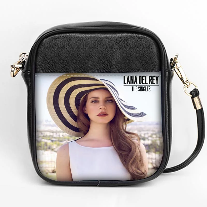 Пользовательские Lana Del Rey Моды Sling Bag Для женщин Слинг сумки на ремне кожа мини девушки Tote вечерние сумка DIY Sling Bag