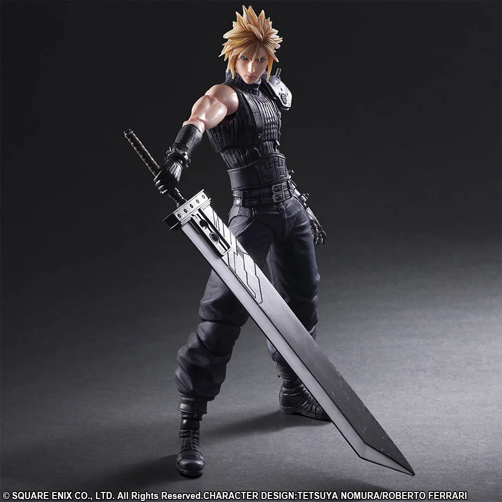 PLAY ARTS Final Fantasy VII 27 см Cloud Strife экшн-фигурка издание 2 шарнирная подвижная Модель