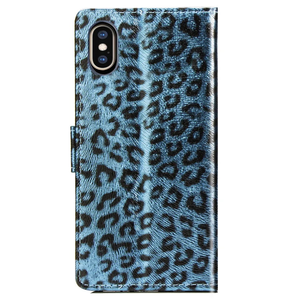 Крутой женский кожаный бумажник флип леопардовый чехол для Apple iPhone X XR coque XS max кошелек чехол 8 7 plus funda 6 6s plus 11 чехол