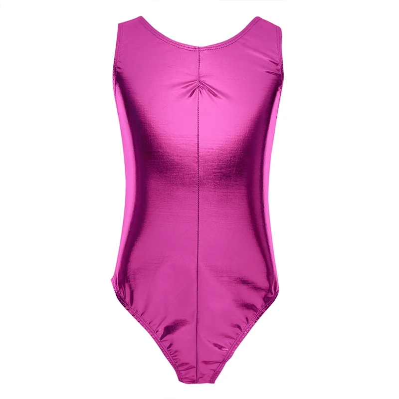 2017 Kids Girls Ballet Dress Baby Children Sleeveless Shiny Patent Leather Dance Gymnastics Leotard SZ 5-14Y | Детская одежда и