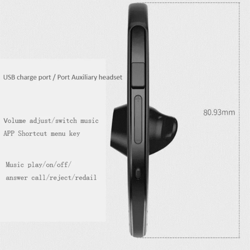 CUFOK Bluetooth Наушники Беспроводные спортивные наушники для водителей вкладыши