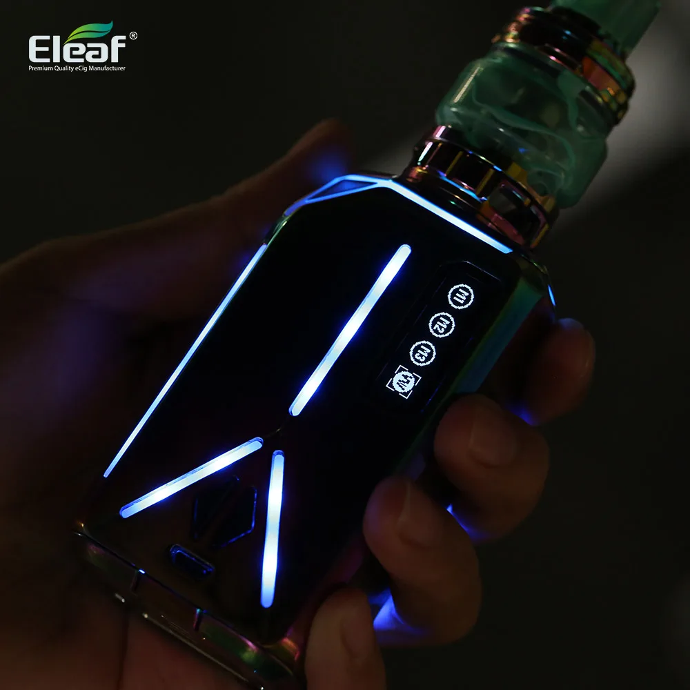 Оригинальный Eleaf Lexicon ELLO Duro Pmma 6 5 мл комплект с 235 Вт Box MOD подходит для Dual 18650 Tank HW Net и
