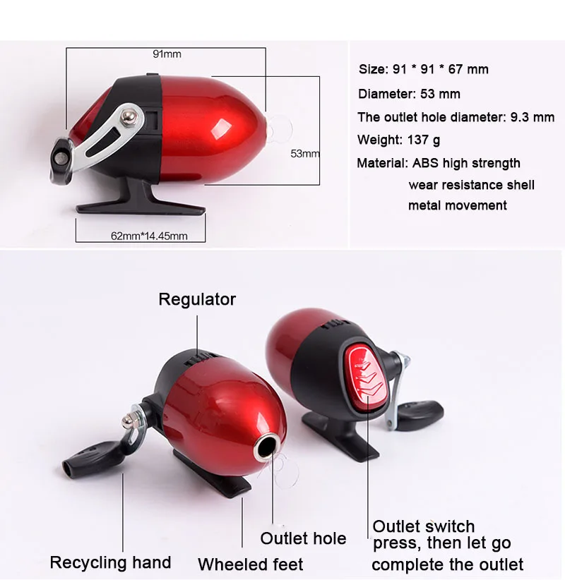 Enclosed Stealth Closed Fishing Reel Spherical Concealed Catapults Control Hunting Fish Wheel Free shipping | Спорт и развлечения