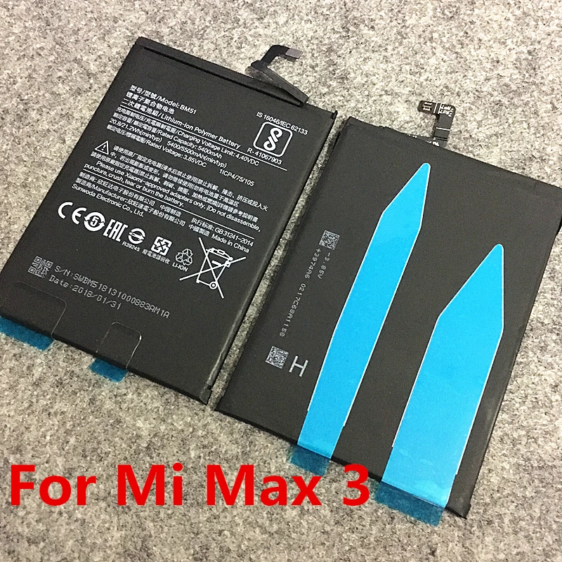 Аккумулятор с клеем, стикер для BM51 Xiaomi mi Max 3 Max3/BM50 mi Max 2 Max2/BM49 mi Max