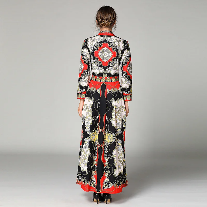 Новинка 2019 женская одежда весеннее модное платье с длинными рукавами и отложным