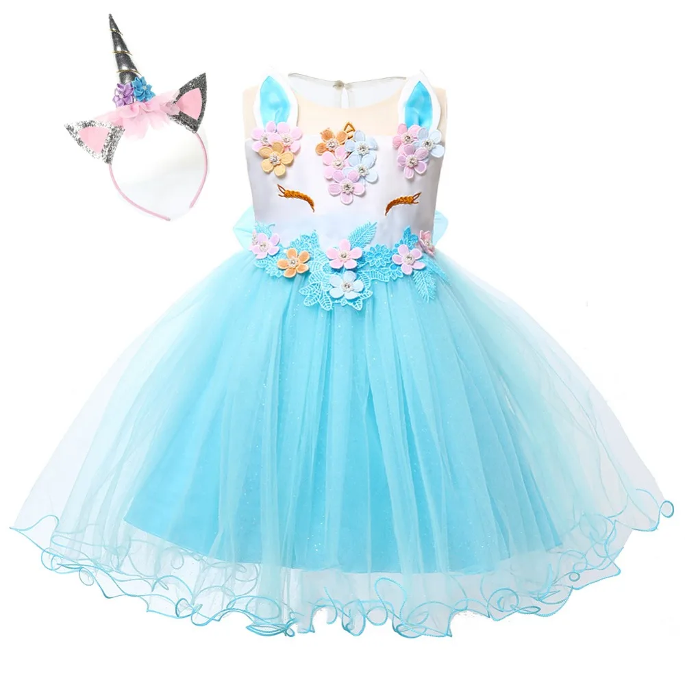 

Baby Girls 1st Birthday Baptism Dresses For Girls Unicorn Princess Party Wedding Tutu Dress Toddler Kids Clothes Infant Clothing